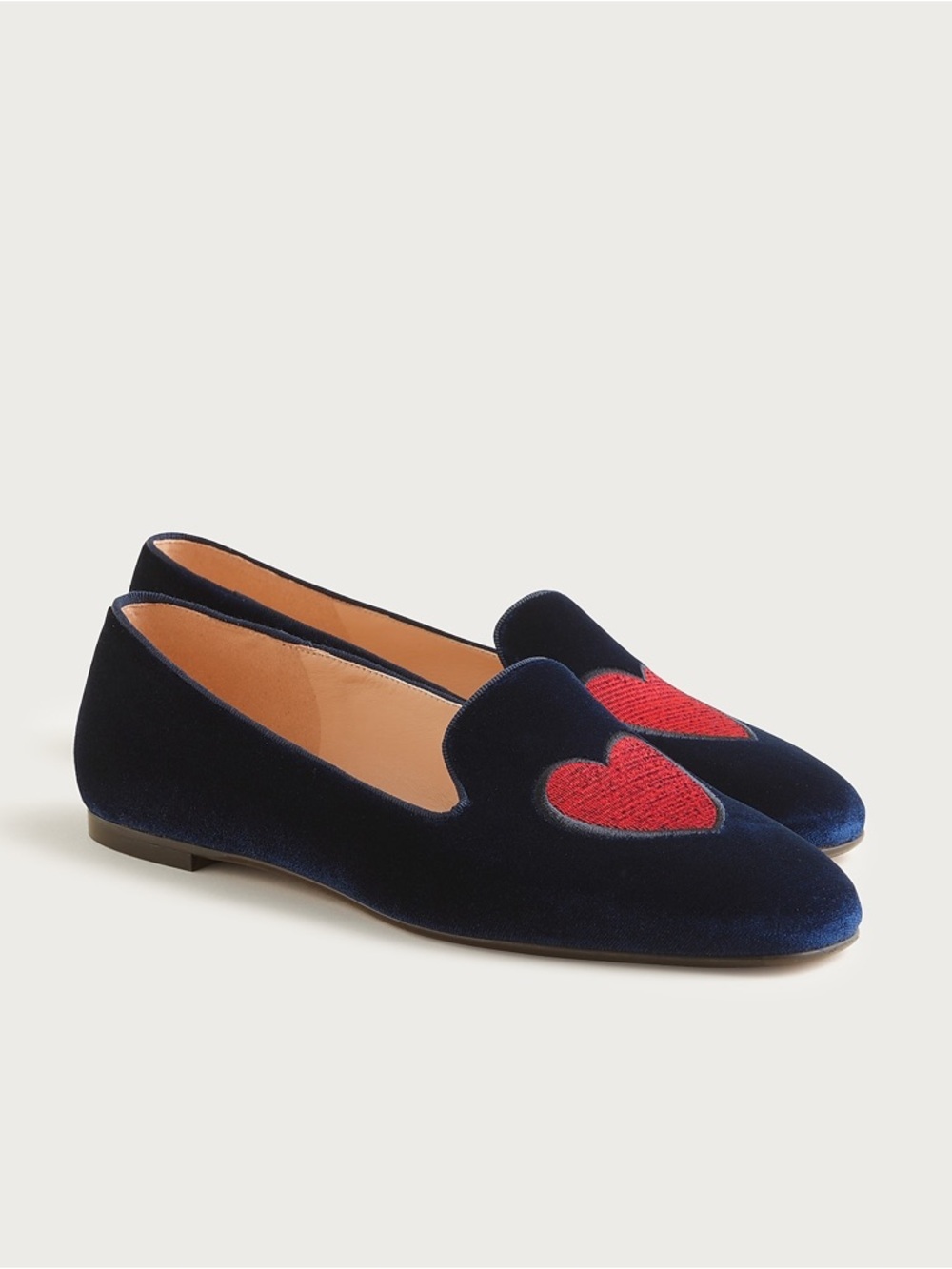 J Crew Made-in-Italy smoking slippers in embroidered velvet CP095